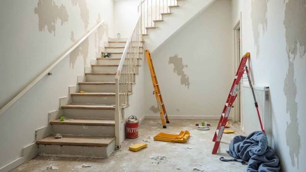 Jak pomalować klatkę schodową bez rusztowania