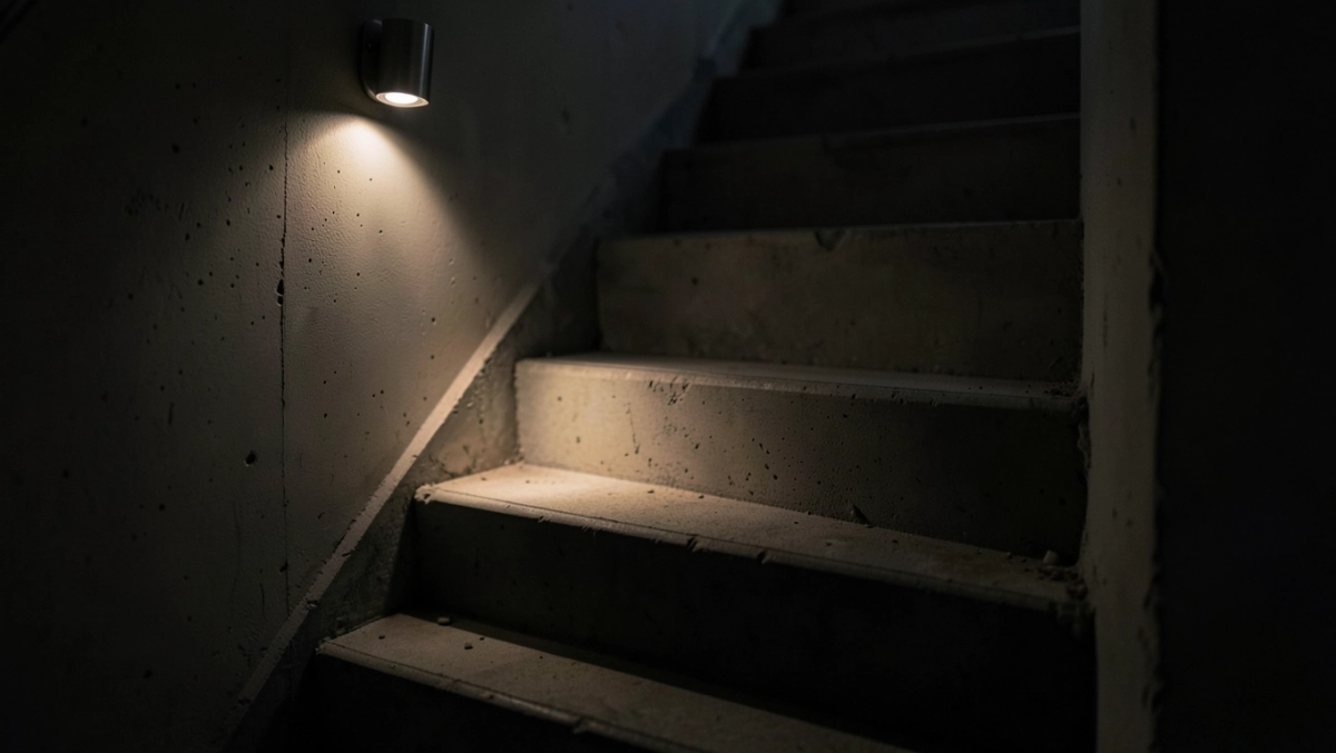 Kinkiet na klatkę schodową loft