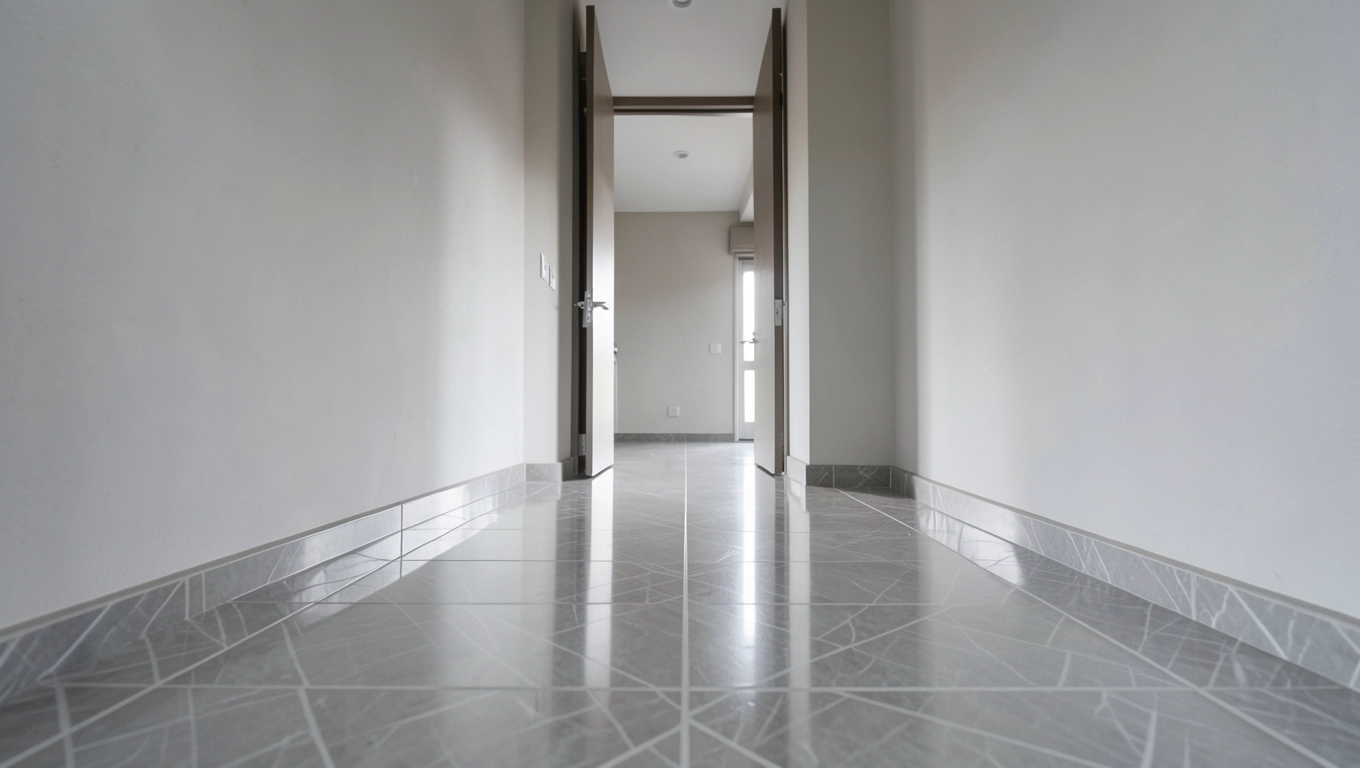 Nowoczesna podłoga w przedpokoju