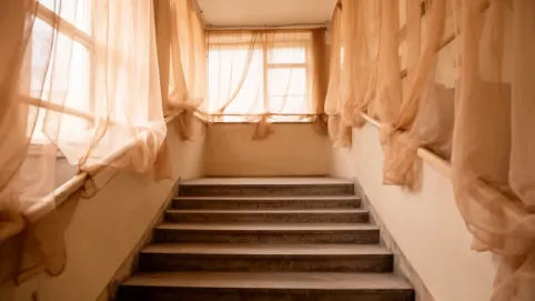 Firanki na klatkę schodową