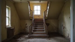 Klatka schodowa w starym domu