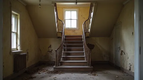 Klatka schodowa w starym domu