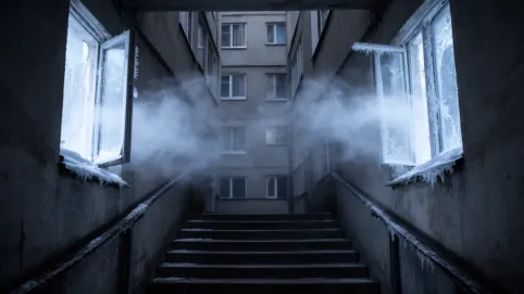 Wyziębianie klatki schodowej