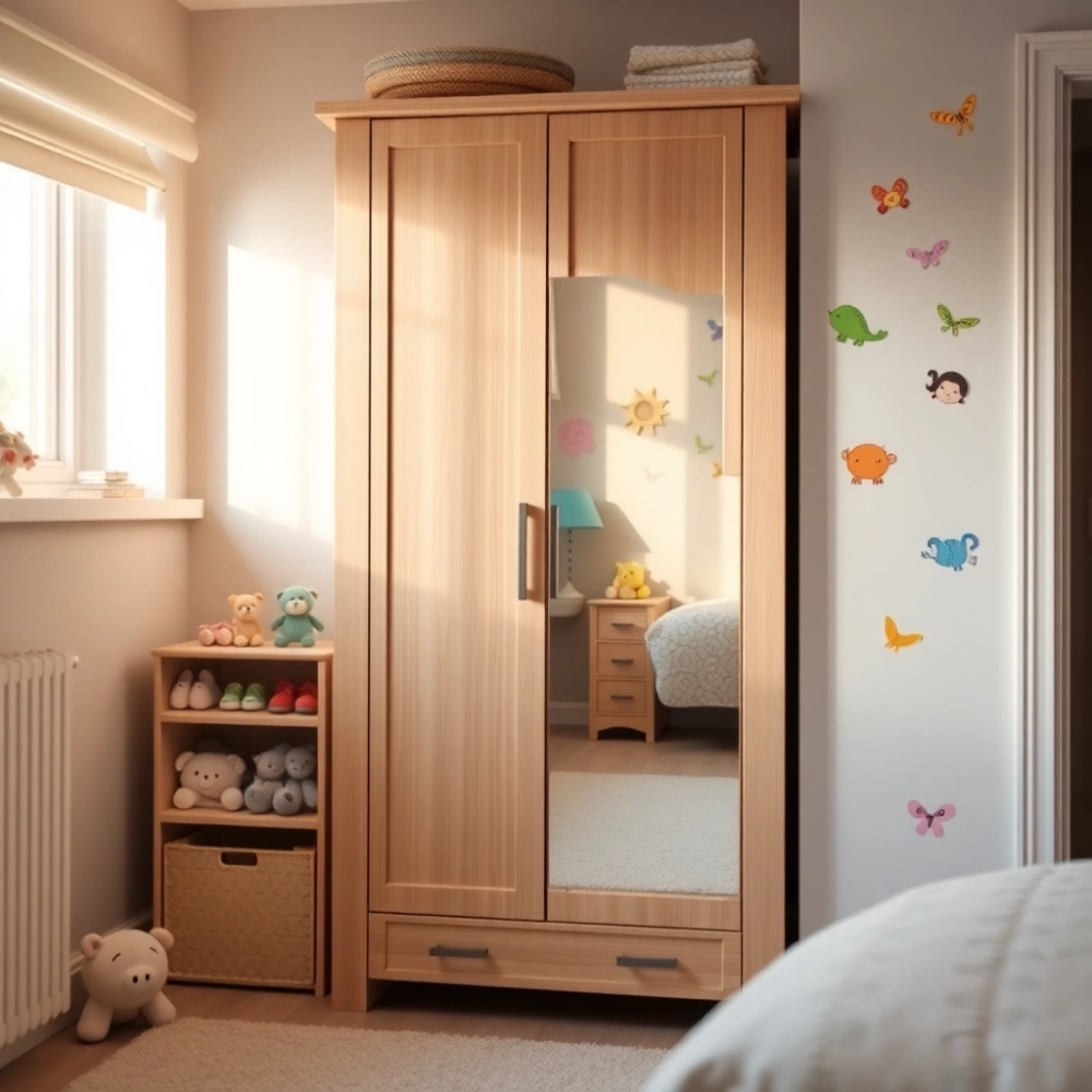 Szafa Z Lustrem W Pokoju Dziecka