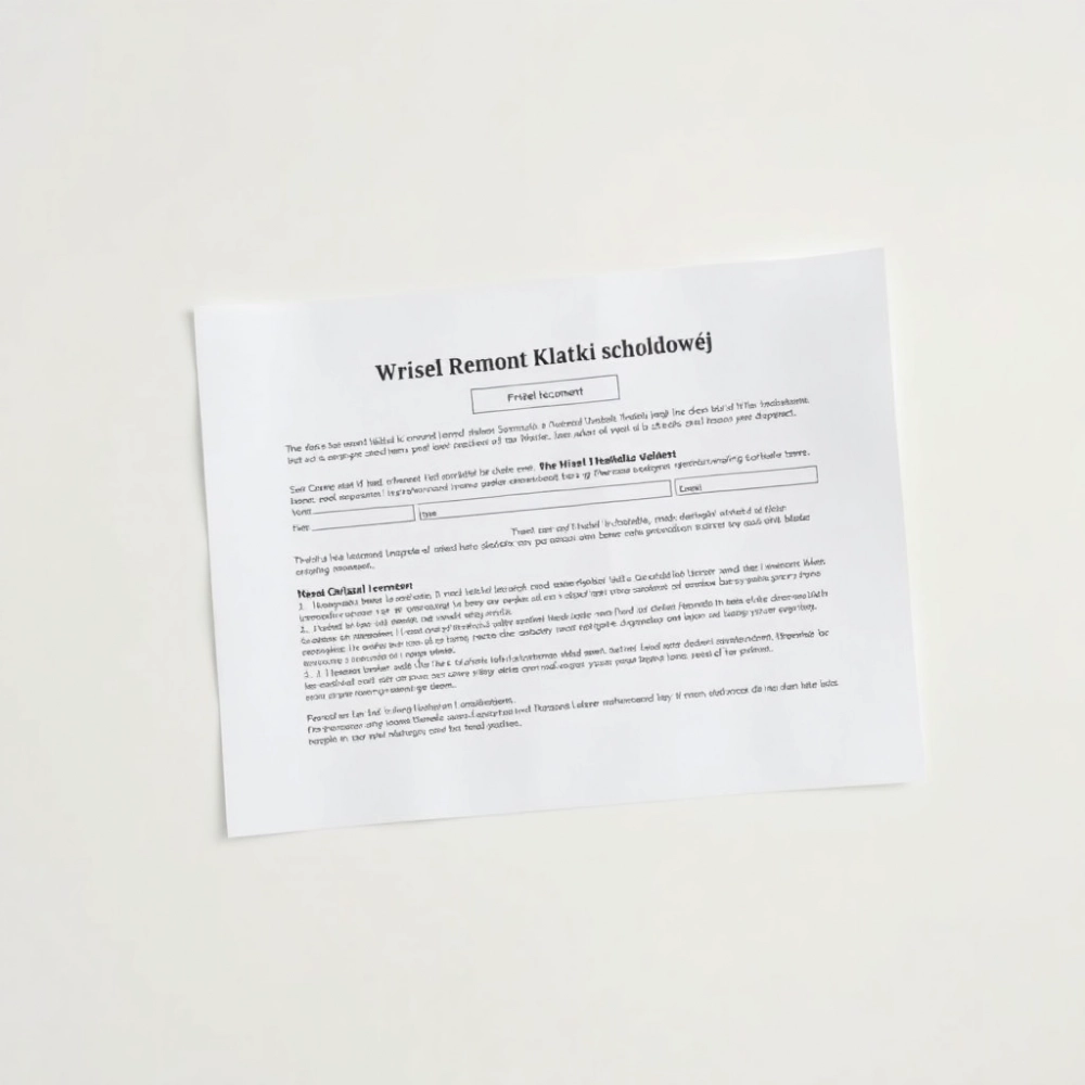 Wniosek O Remont Klatki Schodowej Wzór