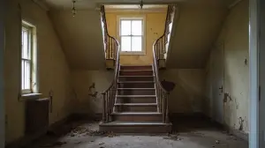 Klatka schodowa w starym domu