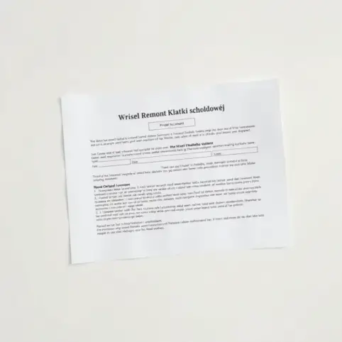 Wniosek O Remont Klatki Schodowej Wzór